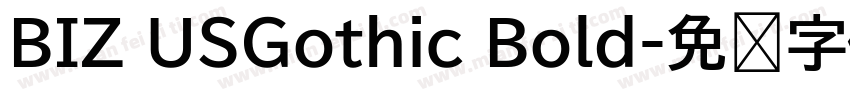 BIZ USGothic Bold字体转换